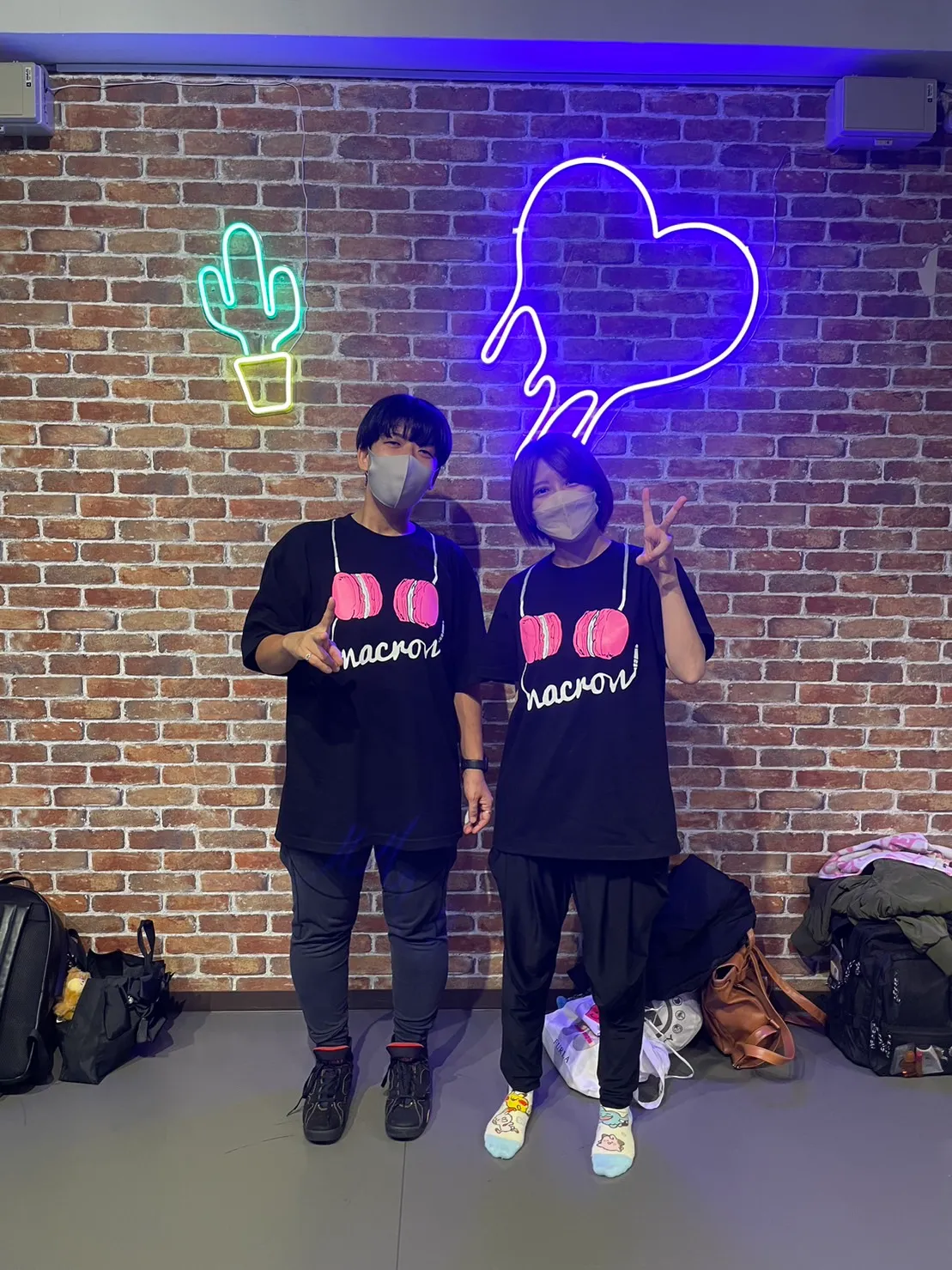 シルクスクリーンプリントの制作事例：バンドTシャツ｜macron様