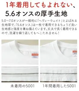 ハイクオリティTシャツ