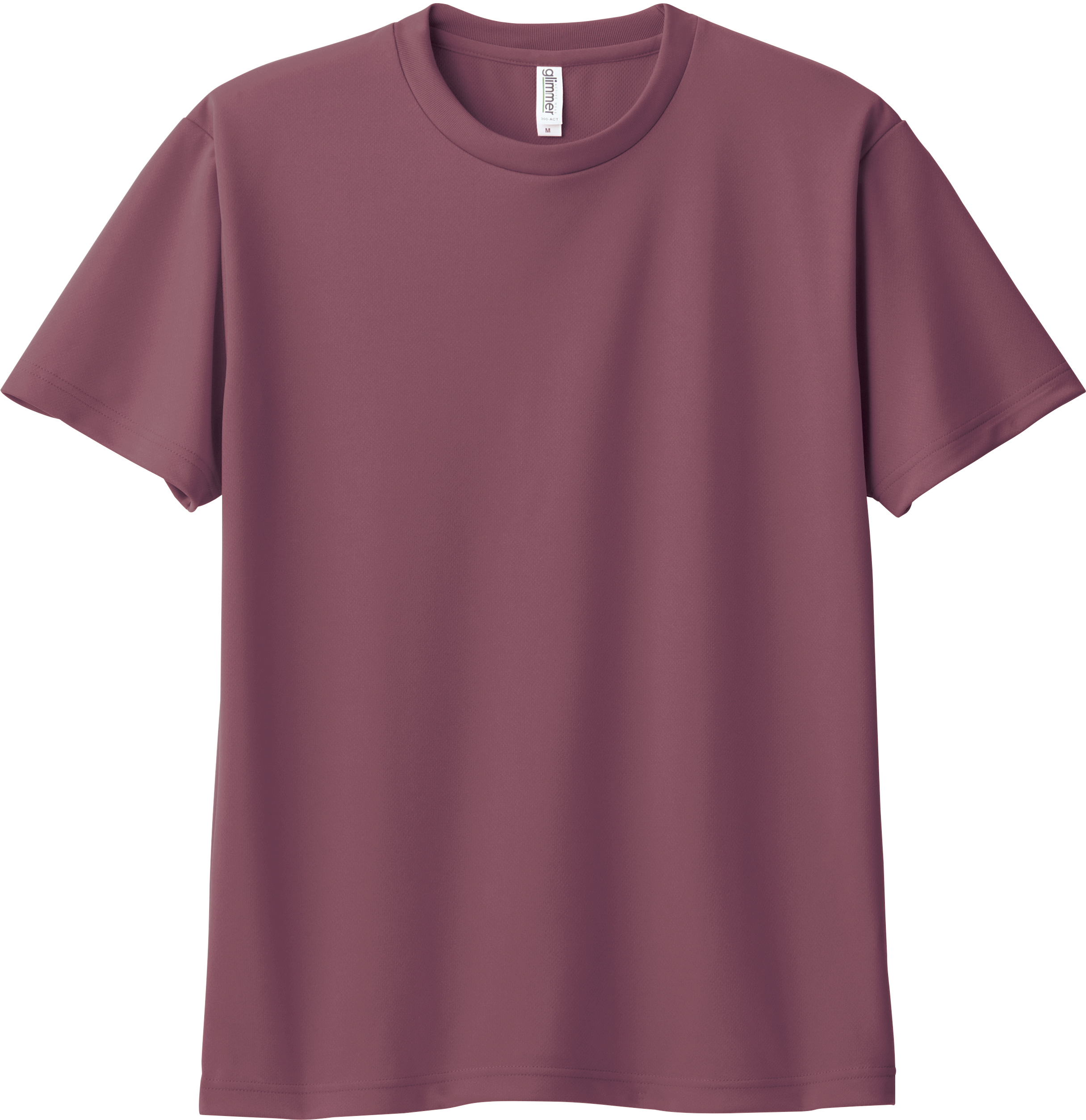 スーパードライTシャツ スモークボルドー