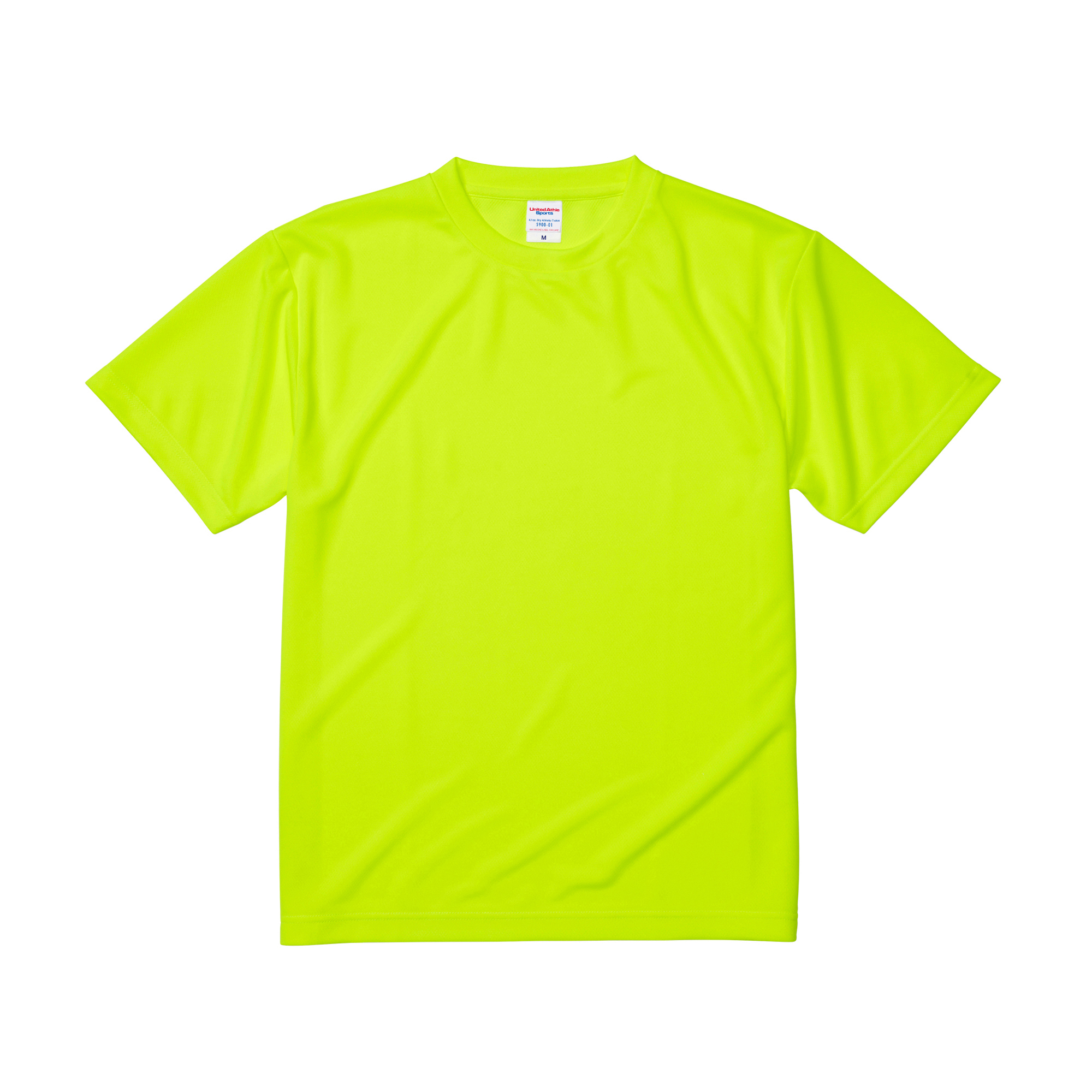 リラックスドライTシャツ 蛍光イエロー
